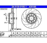 Disque De Frein D'Essieu Avant Pour AUDI A4