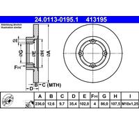 Disque De Frein D'Essieu Avant Pour CHEVROLET DAEWOO MATIZ SPARK