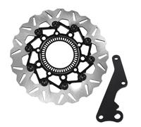 Disque de frein Disque De Frein ABS Pour Motos PCX160 2023 - 2025, 267MM, Disque Flottant En Alliage D'aluminium, Kit De Frein À Rotor, Support Adaptateur D'étrier Disques Frein Rotor(Black)