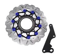 Disque de frein Disque De Frein ABS Pour Motos PCX160 2023 - 2025, 267MM, Disque Flottant En Alliage D'aluminium, Kit De Frein À Rotor, Support Adaptateur D'étrier Disques Frein Rotor(Blue)