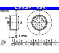 Disque De Frein Essieu Arrière Pour OPEL SAAB 9-3 9-5 900 VECTRA