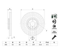 Disque De Frein Essieu Avant Droit Pour BMW X5 X6