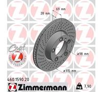 Disque De Frein Essieu Avant Dx Pour PORSCHE BOXSTER CAYMAN