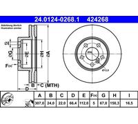 Disque De Frein Essieu Avant Pour BMW 3 4