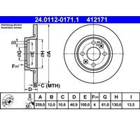 Disque De Frein Essieu Avant Pour DACIA RENAULT SMART FORFOUR FORTWO LOGAN