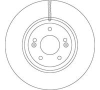 Disque De Frein Essieu Avant Pour HYUNDAI ix55