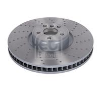 Disque de frein FEBI BILSTEIN 179593 avant, ventilé, rainuré, à haute teneur en carbone, 1 pièce