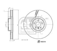 Disque de frein FEBI BILSTEIN 180018, 1 pièce