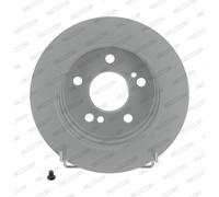 Disque de frein FERODO DDF122C arrière, plein, 2 pièce