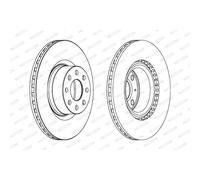 FERODO DDF1298C Disque de frein