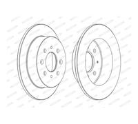2x Disque de frein plein DDF1358C FERODO pour HONDA ACURA