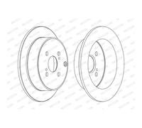 Disque de frein FERODO DDF1409C arrière, plein, 2 pièce