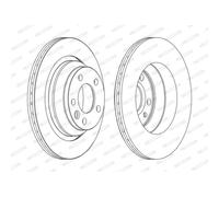FERODO DDF1698C Disque de frein pour VW