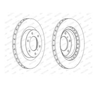 Disque de frein FERODO DDF1757C avant, ventilé, 2 pièce