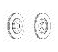 Disque de frein FERODO DDF1814C avant, ventilé, 2 pièce
