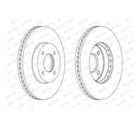 Disque de frein FERODO DDF2068C avant, ventilé, 2 pièce