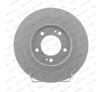 Disque de frein FERODO DDF2200C arrière, plein, 2 pièce