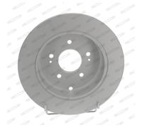 Disque de frein FERODO DDF2268C arrière, plein, 2 pièce