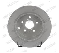 Disque de frein FERODO DDF2560C arrière, plein, 2 pièce