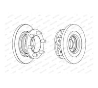Disque de frein FERODO FCR139A, 1 pièce