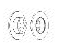 Disque de frein FERODO FCR196A, 1 pièce