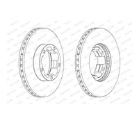 Disque de frein FERODO FCR261A, 1 pièce