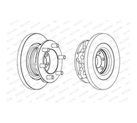 Disque de frein FERODO FCR313A, 1 pièce