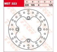 Disque de frein fixe jusqu'à 220 mm Trw Honda Xl/xr/trx/nx Suzuki Lt-z...