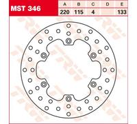 Disque de frein fixe jusqu'à 220 mm Trw Yamaha Tdr 125/yz 125-250-490/wr 250-...