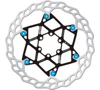 Galfer Wave 2.0 Mm Brake Disc Argenté 180 mm Silver / Blue