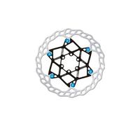 Disque de frein flottant galfer floating disc wave 6 trous pins bleu