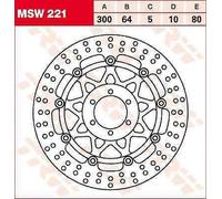 Disque De Frein Flottant Rond TRW MSW221 Aprilia RST 1000 2001-2003