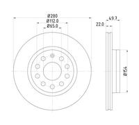 HELLA 8DD 355 127-991 Disque de frein
