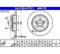 DISQUE DE FREIN HONDA T. CIVIC 1.3-1.7 95-05