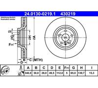 DISQUE DE FREIN LAND ROVER P. RANGE ROVER 02-12