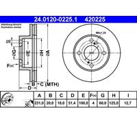 DISQUE DE FREIN LAND ROVER T. RANGE ROVER 3.0-3.6D/4.2-5.0 4X4 02-12