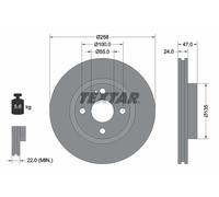 TEXTAR 92103100 Disque de frein