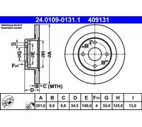 DISQUE DE FREIN MAZDA T. 323/MX-3/MX-5 89-03