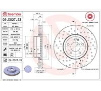 Disque de frein MERCEDES-BENZ CLASSE C C 160 09.D527.23