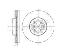Disque De Frein Metelli 23-0734C pour Audi Seat Skoda VW