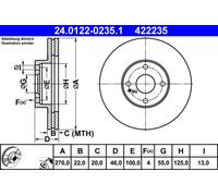DISQUE DE FREIN MITSUBISHI P. PAJERO PININ 1.8-2.0 GDI 99-07