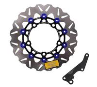 Disque de frein moto Disque de frein avant pour moto 267 mm, modification, code de connexion de rayonnement, adaptateur, ensemble de codes pour PCX160(Blue set)