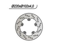 Ng 1024023 Round Brake Disc Argenté