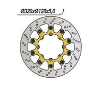 HUSQVARNA SUPERMOTO DISQUE DE FREIN AVANT (Diamètre 320MM) PLAT (320x120x5)