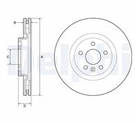 DELPHI BG9183C Disque de frein