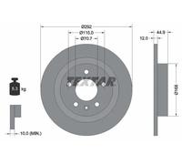Disque de frein plein 92205703 TEXTAR pour OPEL CHEVROLET VAUXHALL