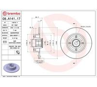 Disque de frein RENAULT CLIO III 1.2 16V 08.A141.17