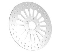 Disque de frein Rotor De Disque De Frein Avant Et Arrière Chromé, Pour Touring Pour Softail Pour Sportster Pour Dyna Accessoires De Motos En Acier Inoxydable Disques Frein Rotor(Front disc)