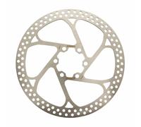 Disque de frein 6 trous compatible bord rectifie pour la securite Newton Brakco Shimano Argenté