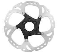Shimano Deore Xt Rt86 6b Brake Disc Noir,Argenté 180 mm Black / Silver